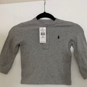 Polo by Ralph Lauren Kids Gray Long Sleeve Tee